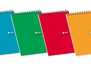 enri bloc espiral 80 hojas cuadricula 4x4mm tamaño 12º ideal para apuntes tapa blanda en colores surtidos