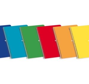 enri cuaderno espiral tapa blanda 16º 4x4 80 hojas tamaño compacto papel de alta calidad ideal para tomar notas y apuntes colores surtidos