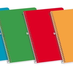 enri cuaderno espiral tapa blanda fº 3x3 80 hojas colores surtidos