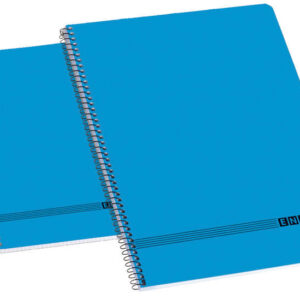 enri oficina 4º tapa blanda cuaderno espiral tamaño 4º cuadricula 4x4 color azul