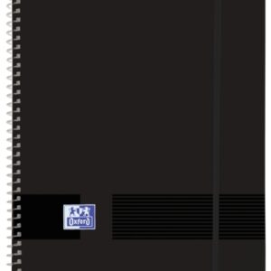 oxford live & go a4 carpeta de fundas tapa de plastico opaco espiral 30 fundas color negro