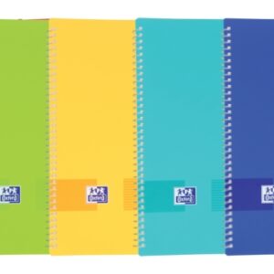 oxford live & go a4 carpeta de 30 fundas a4 tapa de plastico opaco cierre de goma colores surtidos