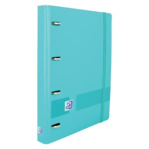 oxford live & go a4+ polyfoam europeanbinder lomo de 45mm anillas de 4dx35mm recambio 5x5 color turquesa