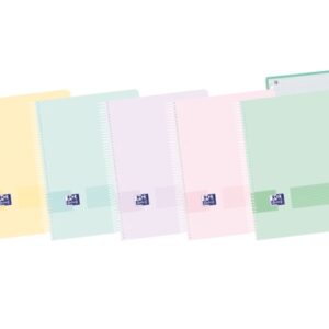 oxford live & go a5+ europeanbook tapa de plastico 120 hojas colores surtidos