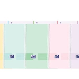 oxford live&go europeanbook 1 tapa de plastico a4+ 5x5 80 hojas colores surtidos