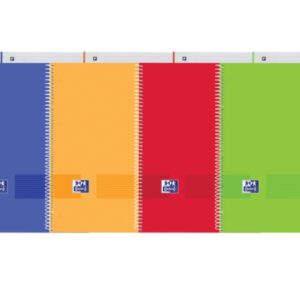 oxford live&go europeanbook 1 tapa de plastico a4+ 5x5 tamaño a4+ 80 hojas colores surtidos