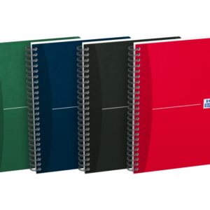 oxford office essentials a5 cuaderno de tapa blanda indice alfabetico a z 1 linea por pagina 90 hojas colores surtidos