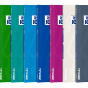oxford openflex libreta grapada tapa plastico a4+ seyes resistente tapa de plastico formato a4+ hojas con lineas seyes con margen