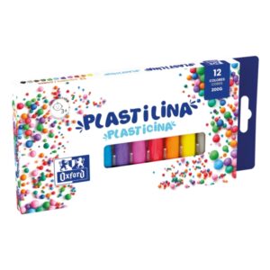 oxford plastilina 12 colores 100gr textura suave y maleable ideal para modelar y crear obras de arte