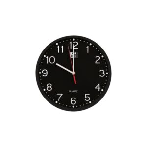 oxford reloj de pared silencioso para escritorio calm 25cm diseño elegante y minimalista funcionamiento silencioso tamaño compacto de 25cm color negro