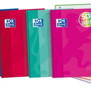 oxford school classic a4+ europeanbook tapa extradura 5 liso 120 hojas colores surtidos