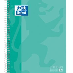oxford school classic a5+ europeanbook tapa extradura resistente 50% mas hojas gratis cuadricula 5x5 120 hojas color ice mint