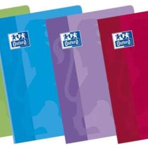 oxford classic libreta grapada a5+ 48 hojas con margen pauta montessori tapa blanda colores surtidos