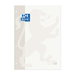 oxford school classic cuaderno de recambio a4 tapa blanda encolado 80 hojas color blanco