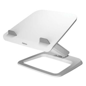 fellowes hana lt elevador para portatil hasta 19" sistema de elevacion con muelle a gas giratorio 45º gestion de cables color blanco
