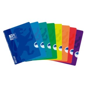 oxford school classic openflex a4 libreta grapada tapa de plastico resistente 1 linea con 2 margenes 48 hojas colores surtidos