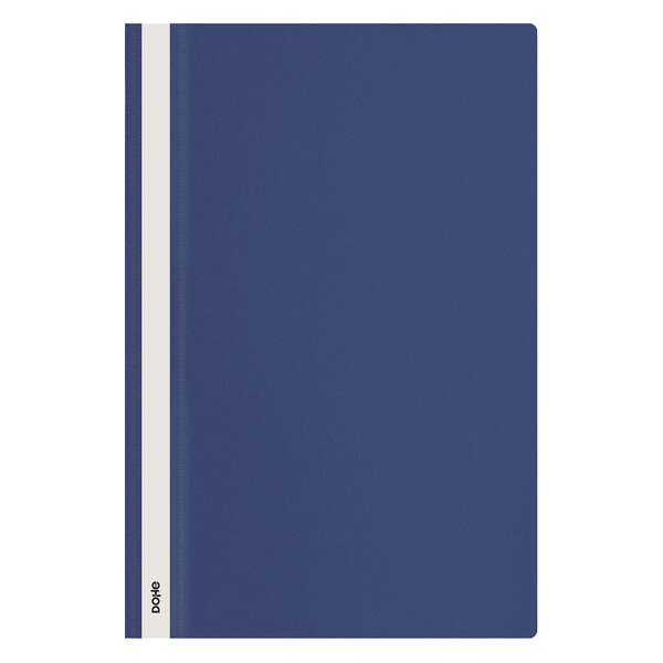 dohe dosier con fastener tamaño folio cubierta transparente y trasera opaca fabricado en polipropileno