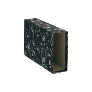 dohe fundas de archivadores carton forrado con papel impreso tamaño cuarto apaisado para archivador jaspeado negro