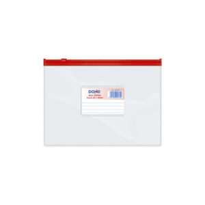 dohe bolsa zipper apaisada pvc transparente 150 micras tamaño a5 apertura superior cierre zip hermetico