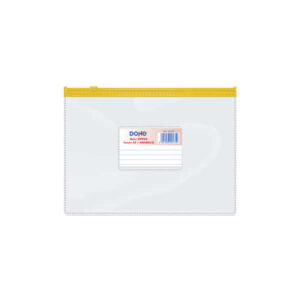 dohe bolsa zipper apaisada pvc transparente 150 micras tamaño a5 apertura superior cierre zip hermetico