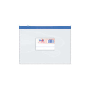 dohe bolsa zipper apaisada pvc transparente 150 micras tamaño a5 cierre zip hermetico apertura superior