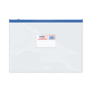 dohe bolsa zipper apaisada pvc transparente 150 micras tamaño folio apertura superior cierre zip hermetico
