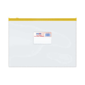 dohe bolsa zipper apaisada pvc transparente 150 micras tamaño folio apertura superior cierre zip hermetico