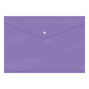 dohe sobre portadocumentos folio cierre de broche polipropileno cristal opaco 200 micras color morado