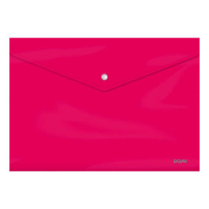 dohe sobre portadocumentos folio cierre de broche polipropileno cristal opaco 200 micras color fucsia