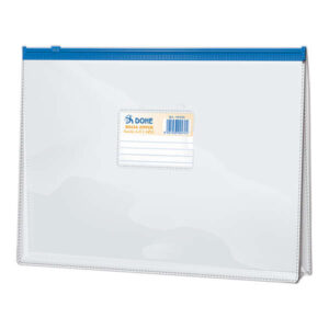 dohe bolsa zipper apaisada pvc transparente 200 micras tamaño folio apertura superior cierre zip hermetico