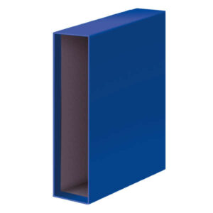 dohe funda individual de archivador para tamaño a4 lomo ancho carton forrado con papel impreso color azul