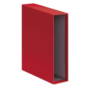 dohe funda individual de archivador para tamaño a4 lomo ancho carton forrado con papel impreso protege tus documentos con estilo color rojo