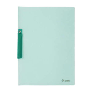 dohe dossier con pinza pivotante tamaño a4 fabricado en polipropileno translucido de 450 micras color verde