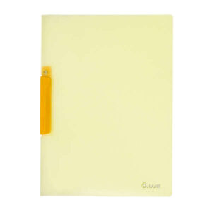 dohe dossier con pinza pivotante tamaño a4 fabricado en polipropileno translucido de 450 micras color amarillo