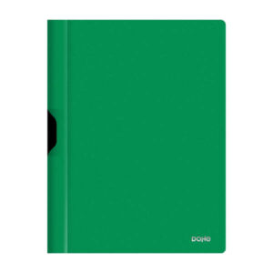 dohe dossier con clip metalico tamaño a4 fabricado en polipropileno opaco de 350 micras color verde