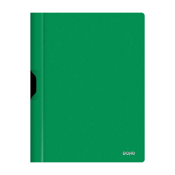 dohe dossier con clip metalico tamaño a4 fabricado en polipropileno opaco de 350 micras color verde