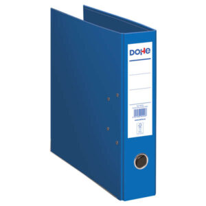dohe ecofile archivador de palanca tamaño folio 320x285mm carton rigido forrado ollao, rado, tarjetero adhesivo cantonera larga metalica color azul