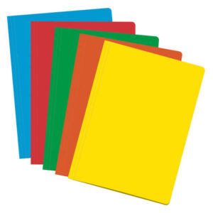 dohe pack de 50 subcarpetas de cartulina de 180gr a4 con ranura para fastener resistente y duradera ideal para organizar documentos colores surtidos