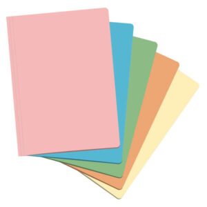 dohe pack de 50 subcarpetas de cartulina de 180gr a4 ranura para fastener resistente y duradera ideal para organizar documentos colores surtidos
