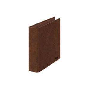 dohe carpeta de 2 anillas mixtas 40mm cuarto carton forrado papel impreso y plastificado color cuero