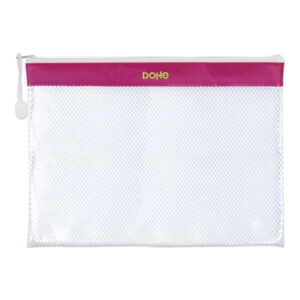 dohe bolsa cremallera pvc 32x24mm ideal para documentos a4 resistente y duradera