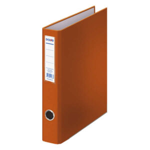 dohe carpeta de 2 anillas mixtas 40mm tamaño a4 medidas 285x320x60mm ollao y tarjetero en lomo carton forrado con polipropileno color naranja