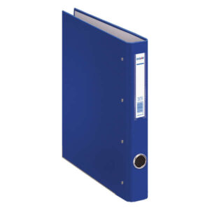 dohe carpeta de 4 anillas mixtas 25mm folio medidas 285x350x45mm ollao y tarjetero en lomo carton forrado con polipropileno color azul
