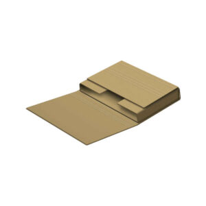 dohe estuches de envio automontables de embalaje carton marron de canal solapas ajustables multiples pliegues facilita adaptar tamaño del objeto