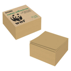 dohe cubos de notas reposicionables en papel kraft de 75gr adhesivo potente ideal para recordatorios