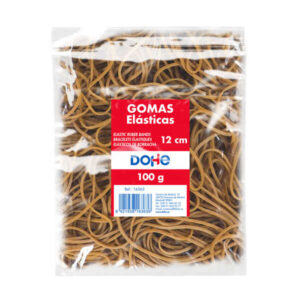dohe gomas de latex longitud 12cm gran resistencia y elasticidad bolsa de 100gr