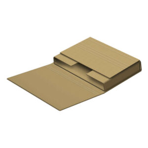 dohe estuches de envio automontables de embalaje carton marron de canal solapas ajustables multiples pliegues facilita adaptar tamaño del objeto