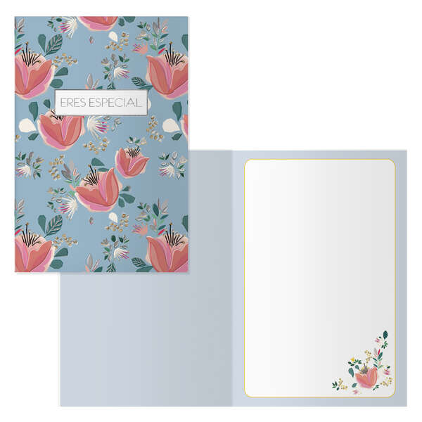 dohe pack de 6 tarjetas de felicitacion de cumpleaños 11.5x17cm impresion a todo color estampaciones con pelicula de color estampacion en seco papel offset blanco de 300gr incluye sobre de color