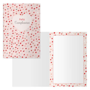 dohe pack de 6 tarjetas de felicitacion de cumpleaños 11.5x17cm impresion a todo color estampaciones con pelicula de color estampacion en seco papel offset blanco de 300gr incluye sobre de color