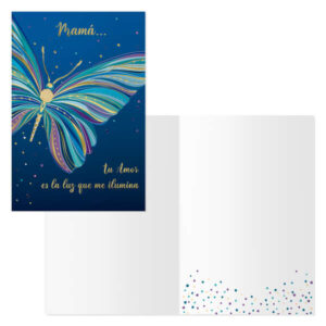 dohe pack de 6 tarjetas de felicitacion dia de la madre 11.5x17cm impresas a todo color estampaciones con pelicula de color estampacion en seco papel offset blanco de 300gr incluye sobre de color